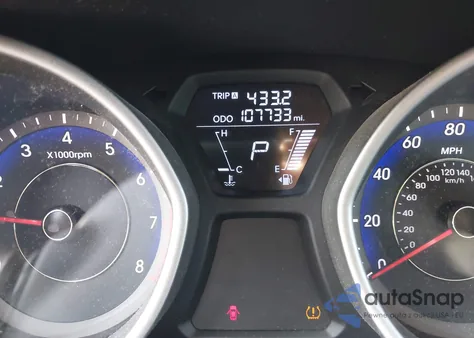 2011 Hyundai Elantra Gls (Ulsan Plant) from USA, damaged, VIN KMHDH4AE5BU138586